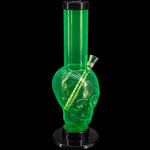 JM Enterprises 9-12" Acrylic Skull Bong - Multiple Colors