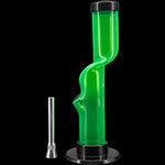 JM Enterprises 9-12" Acrylic Kink Neck Bong - Multiple Colors