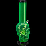 JM Enterprises 12-15" Acrylic Skull Chamber Bong - Multiple Colors