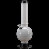 JM Enterprises 9-12" Acrylic Straight Tube Bubble Bottom Bong - Multiple Colors