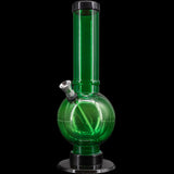 JM Enterprises 9-12" Acrylic Straight Tube Bubble Bottom Bong - Multiple Colors