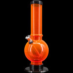 JM Enterprises 9-12" Acrylic Straight Tube Bubble Bottom Bong - Multiple Colors