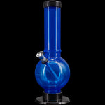 JM Enterprises 9-12" Acrylic Straight Tube Bubble Bottom Bong - Multiple Colors