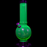 JM Enterprises 9-12" Acrylic Straight Tube Bubble Bottom Bong - Multiple Colors