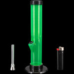 JM Enterprises 6-9-12" Acrylic Straight Tube Bong - Multiple Colors