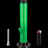 JM Enterprises 6-9-12" Acrylic Straight Tube Bong - Multiple Colors