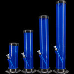 JM Enterprises 6-9-12-15" Acrylic Straight Tube Basic Bong - Multiple Colors