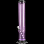 JM Enterprises 6-9-12-15" Acrylic Straight Tube Basic Bong - Multiple Colors