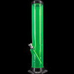 JM Enterprises 6-9-12-15" Acrylic Straight Tube Basic Bong - Multiple Colors