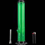 JM Enterprises 6-9-12-15" Acrylic Straight Tube Basic Bong - Multiple Colors