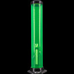 JM Enterprises 6-9-12-15" Acrylic Straight Tube Basic Bong - Multiple Colors