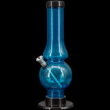 JM Enterprises 6-9" Acrylic Straight Tube Bubble Flare Bong - Multiple Colors