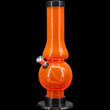 JM Enterprises 6-9" Acrylic Straight Tube Bubble Flare Bong - Multiple Colors