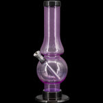 JM Enterprises 6-9" Acrylic Straight Tube Bubble Flare Bong - Multiple Colors