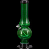 JM Enterprises 6-9" Acrylic Straight Tube Bubble Flare Bong - Multiple Colors