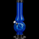 JM Enterprises 6-9" Acrylic Straight Tube Bubble Flare Bong - Multiple Colors