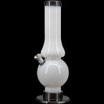 JM Enterprises 6-9" Acrylic Straight Tube Bubble Flare Bong - Multiple Colors