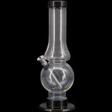 JM Enterprises 6-9" Acrylic Straight Tube Bubble Flare Bong - Multiple Colors