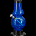 JM Enterprises 6-9" Acrylic Straight Tube Bubble Flare Bong - Multiple Colors