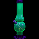 JM Enterprises 6-9" Acrylic Straight Tube Bubble Flare Bong - Multiple Colors