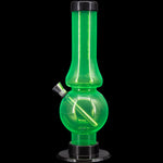 JM Enterprises 6-9" Acrylic Straight Tube Bubble Flare Bong - Multiple Colors