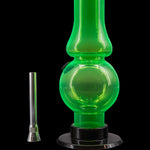 JM Enterprises 6-9" Acrylic Straight Tube Bubble Flare Bong - Multiple Colors