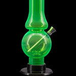 JM Enterprises 6-9" Acrylic Straight Tube Bubble Flare Bong - Multiple Colors