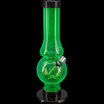 JM Enterprises 6-9" Acrylic Straight Tube Bubble Flare Bong - Multiple Colors