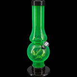 JM Enterprises 6-9" Acrylic Straight Tube Bubble Flare Bong - Multiple Colors