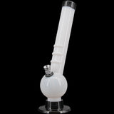 JM Enterprises 8" Acrylic Angled Neck Bubble Bong - Multiple Colors