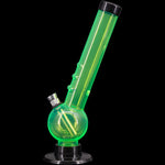 JM Enterprises 8" Acrylic Angled Neck Bubble Bong - Multiple Colors