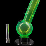 JM Enterprises 8" Acrylic Angled Neck Bubble Bong - Multiple Colors