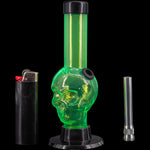 JM Enterprises Mini Alien Head Acrylic Bong - 6" Tall - Multiple Colors