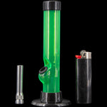 JM Enterprises 6" Acrylic Straight Tube Bong - Multiple Colors