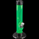 JM Enterprises 6" Acrylic Straight Tube Bong - Multiple Colors