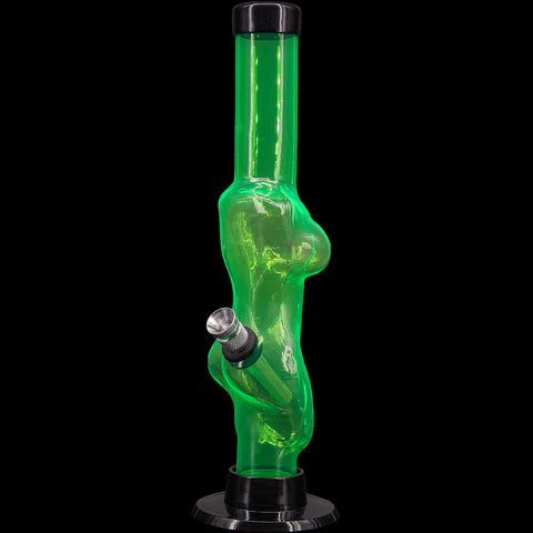 JM Enterprises 8" Acrylic Lady Contour Bong - Multiple Colors