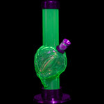 JM Enterprises Mini Skull Acrylic Bong - 6" Tall - Multiple Colors