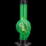 JM Enterprises Mini Skull Acrylic Bong - 6" Tall - Multiple Colors