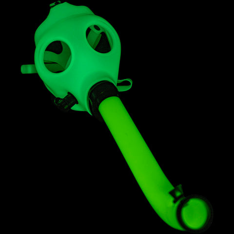 JM Enterprises Acrylic Glow In The Dark Curved Steamroller Tube Gas Mask