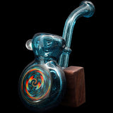 Blue Dreams Sherlock Rasta Color Reversal Bubbler by Chris Lezak