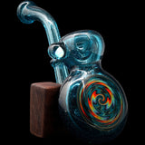 Blue Dreams Sherlock Rasta Color Reversal Bubbler by Chris Lezak