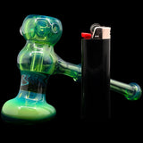 Kryptonite-2 Hammer Glass Bubbler by Chris Lezak