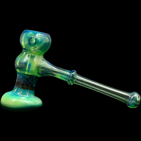 Kryptonite-2 Hammer Glass Bubbler by Chris Lezak