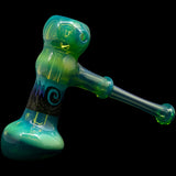 Kryptonite Glass Hammer Bubbler Pipe by Chris Lezak