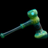 Kryptonite Glass Hammer Bubbler Pipe by Chris Lezak