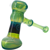 Kryptonite Glass Hammer Bubbler Pipe by Chris Lezak