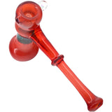 Crimson Fire Hammer Glass Bubbler by Chris Lezak