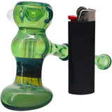 Kryptonite-2 Hammer Glass Bubbler by Chris Lezak