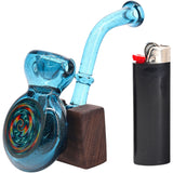 Blue Dreams Sherlock Rasta Color Reversal Bubbler by Chris Lezak