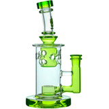 Calibear 8'' Straight Fab Flower Of Life Perc Water Pipe